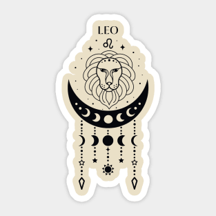 Leo; star sign; zodiac sign; horoscope sign; astrology; birthday; gift; star; symbol Sticker